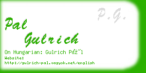 pal gulrich business card